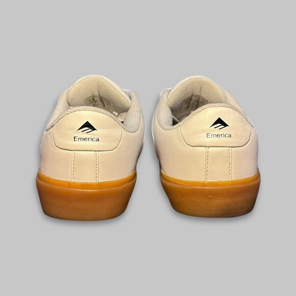 Emerica Temple White & Gum Skate Shoes - Men’s Size 7.5 main image 6